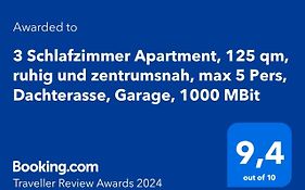 4 Zimmer Apartment, 125 Qm, Ruhig Und Zentrumsnah, Max 5 Pers, Dachterasse, Garage, 1000 Mbit